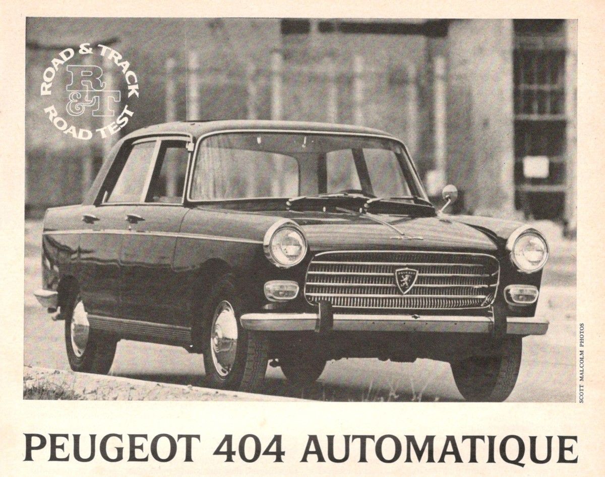 This review was of particular interest to me, as I owned several 404s, two of which had the automatique, ZF’s new three-speed torque converter automatic, in other words. I didn’t [&hellip;]