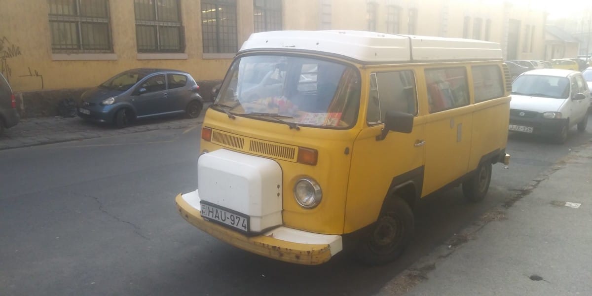 Roshake 77 found this VW bus in Budapest, but I’m stumped by the front appendage. Is it filled with foam to provide better crash protection? Or just a cover for [&hellip;]