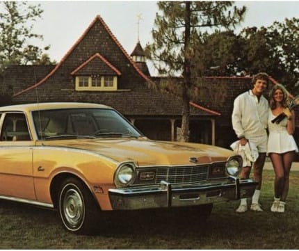 This ad is almost as off-base as the Fairmont ad the other day. Big expensive house with a youngish couple in their tennis outfits, posing with a Comet four door. [&hellip;]