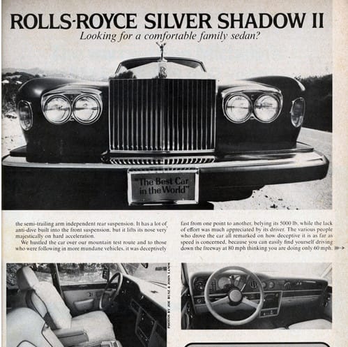 Vintage R&T Road Test: 1979 Rolls Royce Silver Shadow II (first posted 11/4/2015) Not your everyday Sedan…