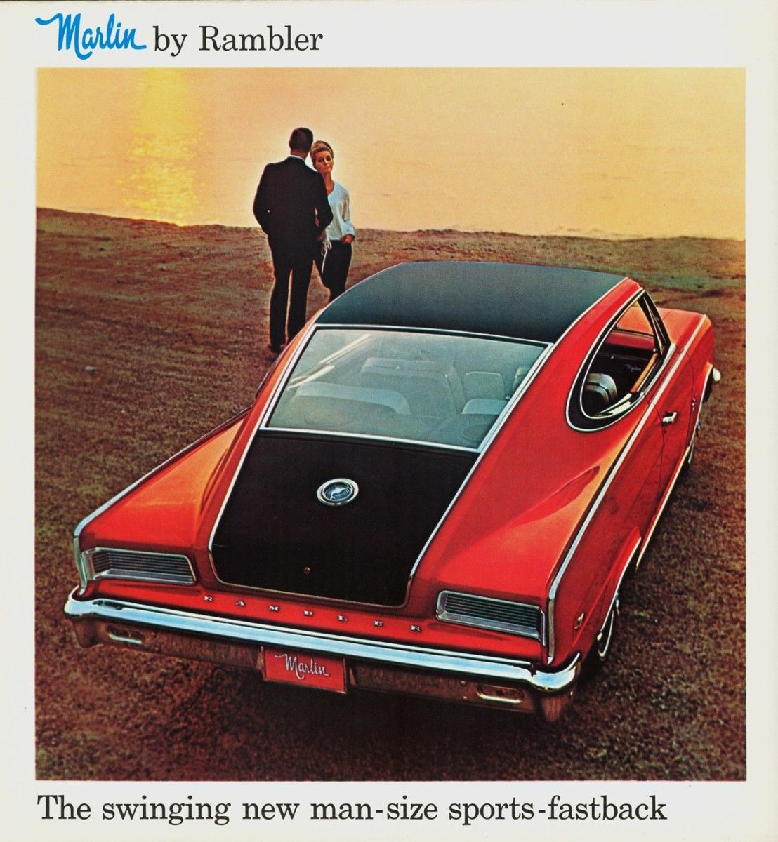 Vintage Ad: 1965 Rambler Marlin – “The Swinging New Man-Size Sports-Fastback” This is definitely the Marlin’s best angle. I’ve already said everything I have to say about it here, so I’ll leave it to you if you want to add more.
