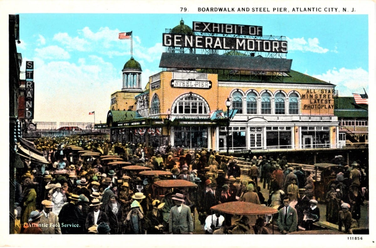 Vintage Postcards: Exhibition Of General Motors Products, Atlantic City Boardwalk, 1920s – Before There Was a Futurama Here’s another one: