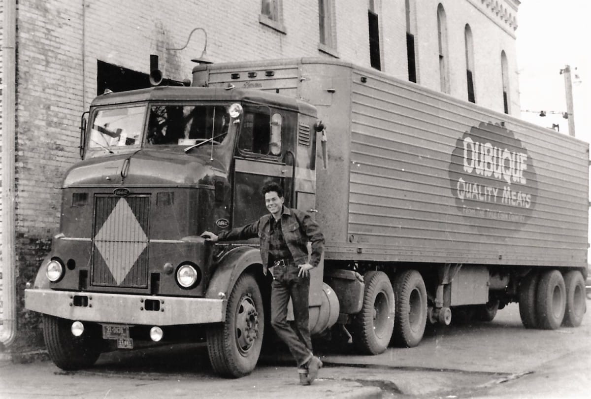 I love vintage photos of trucks, but I really love old photos of people when they’re expressive. So this one scores doubly: it’s a tall and burly Peterbilt 350 COE, [&hellip;]