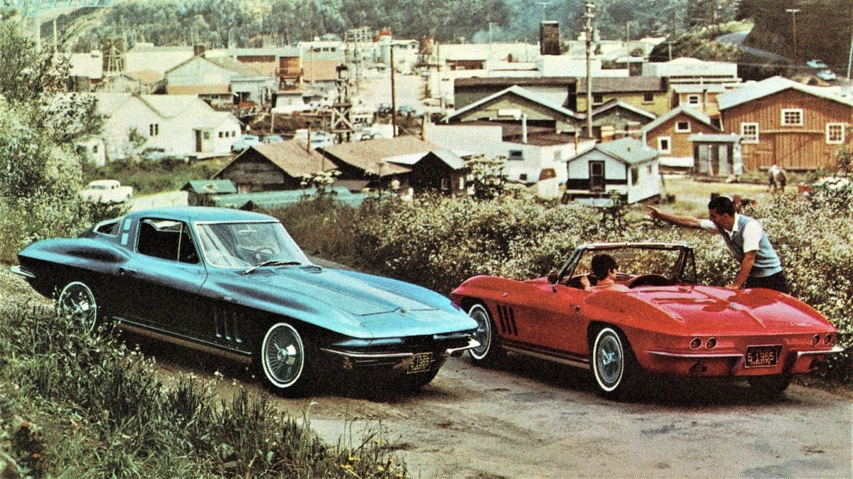 This is the official 1965 Corvette post card, or at least one of them. But what is that setting? It looks like a poor lumber town or such.  It seems [&hellip;]