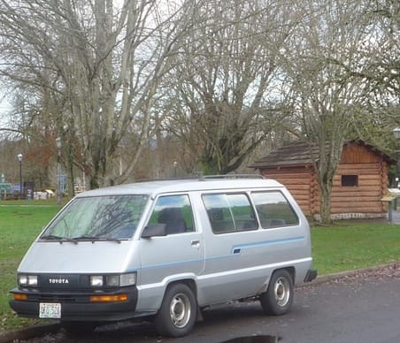 in front of town founder Eugene Skinner’s cabin (first posted 8/19/2013. The Previa took its place some years back, but there’s still a few soldiering on) Stereotypes inevitably fail. Eugene [&hellip;]