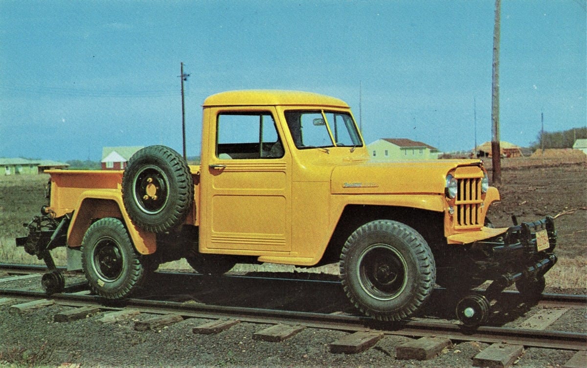 One of my unfulfilled desires is to have a truck with these drop-down rail guide wheels, so that I could scoot down some abandoned or rarely-used railroad tracks.  This Willys [&hellip;]