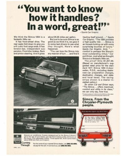 COAL: Simca 1204 - Stranger in a Strange Land 6 9C83C848 FC28 4972 AF01 7C8142EBE9DB
