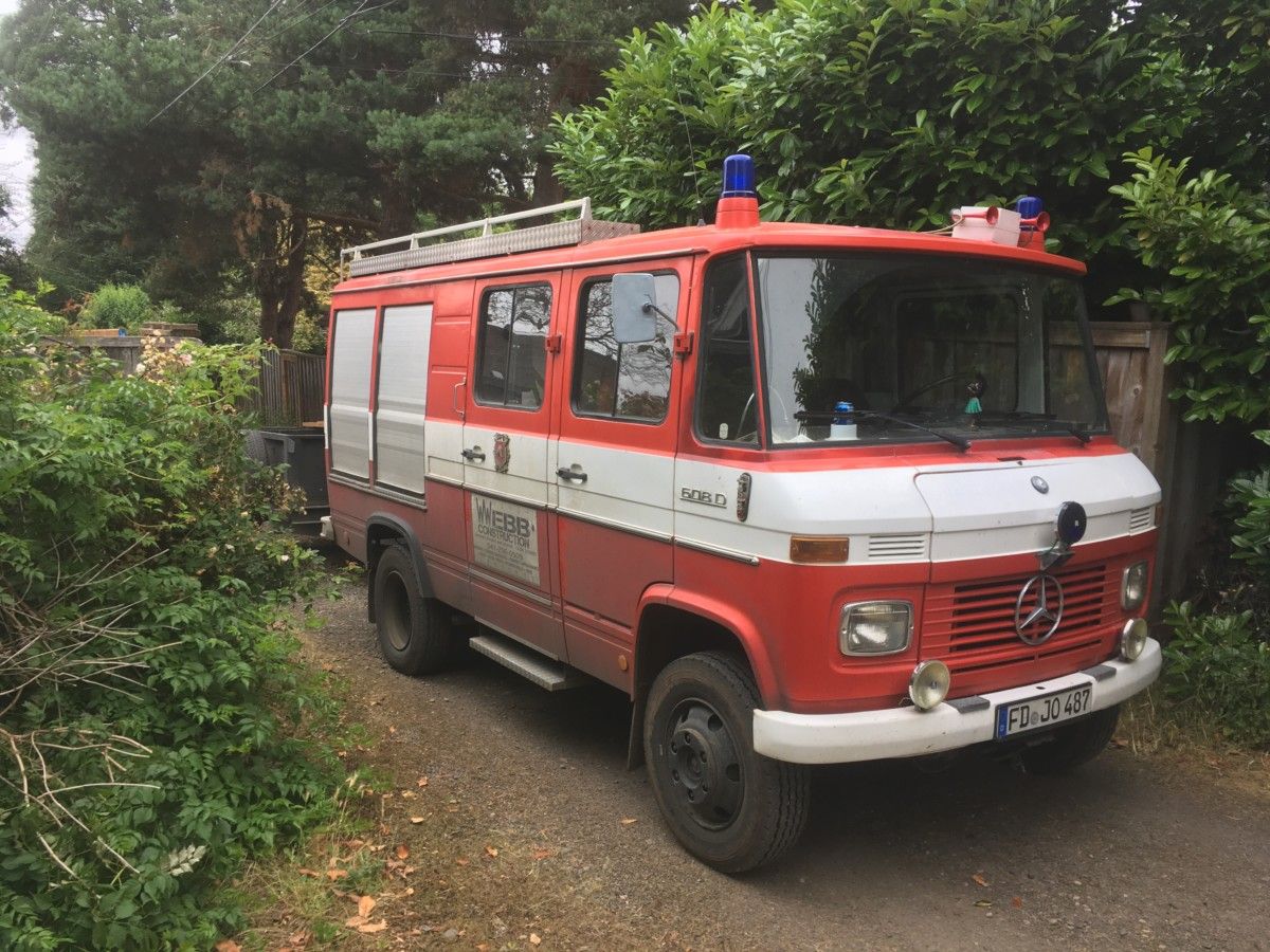I saw the familiar outline and front end of a Mercedes L406 van in the guise of a German fire truck sitting in the alley that is part of our [&hellip;]