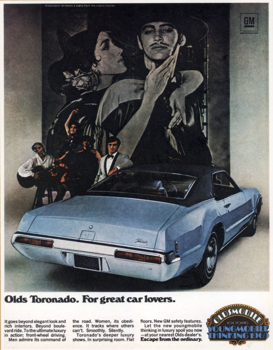 What kind of Toronado is this? The Torero? The Matador? Such animal stares… so sultry, so enigmatic, so non PC. This is not your father’s Oldsmobile, not even your grandfather’s; [&hellip;]