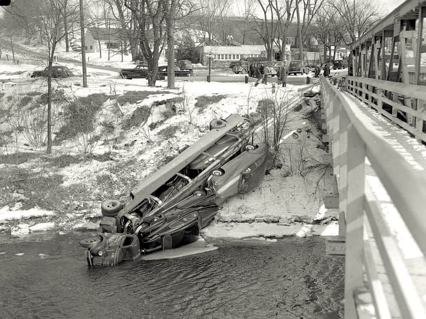 We’ve seen a number of car carrier mishaps, and typically one or more cars are separated from the trailer. But not this load of Pontiacs, which are still all in [&hellip;]