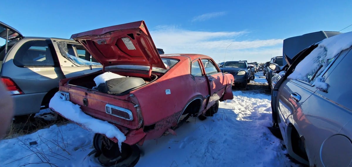 canadiancatgreen downloaded another batch of his junkyard finds at the Cohort, so we’ll pick some of the more interesting ones to share here, starting with this Maverick.