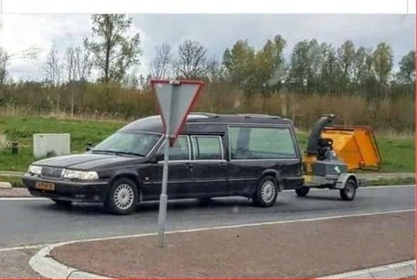 Curbside Wordless Outtake: Photographed in Fargo? Hearse 1