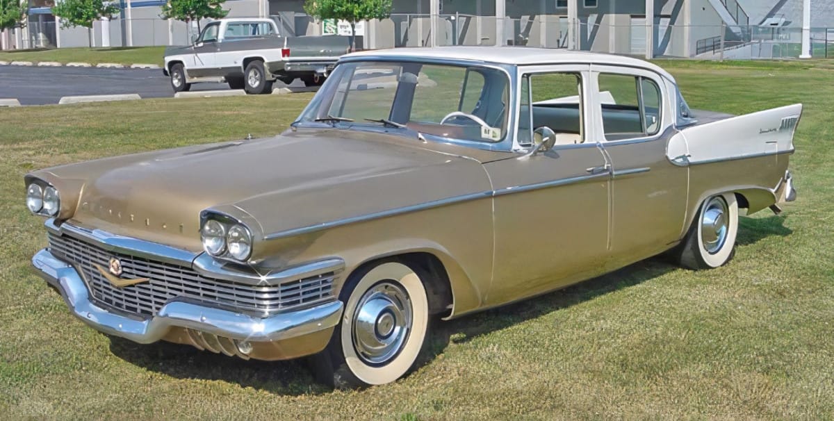 Around 2014 or 2015, I saw a 1958 Studebaker in gold and white parked at a local repair shop.  At that time, I had not yet heard of Curbside Classic, [&hellip;]