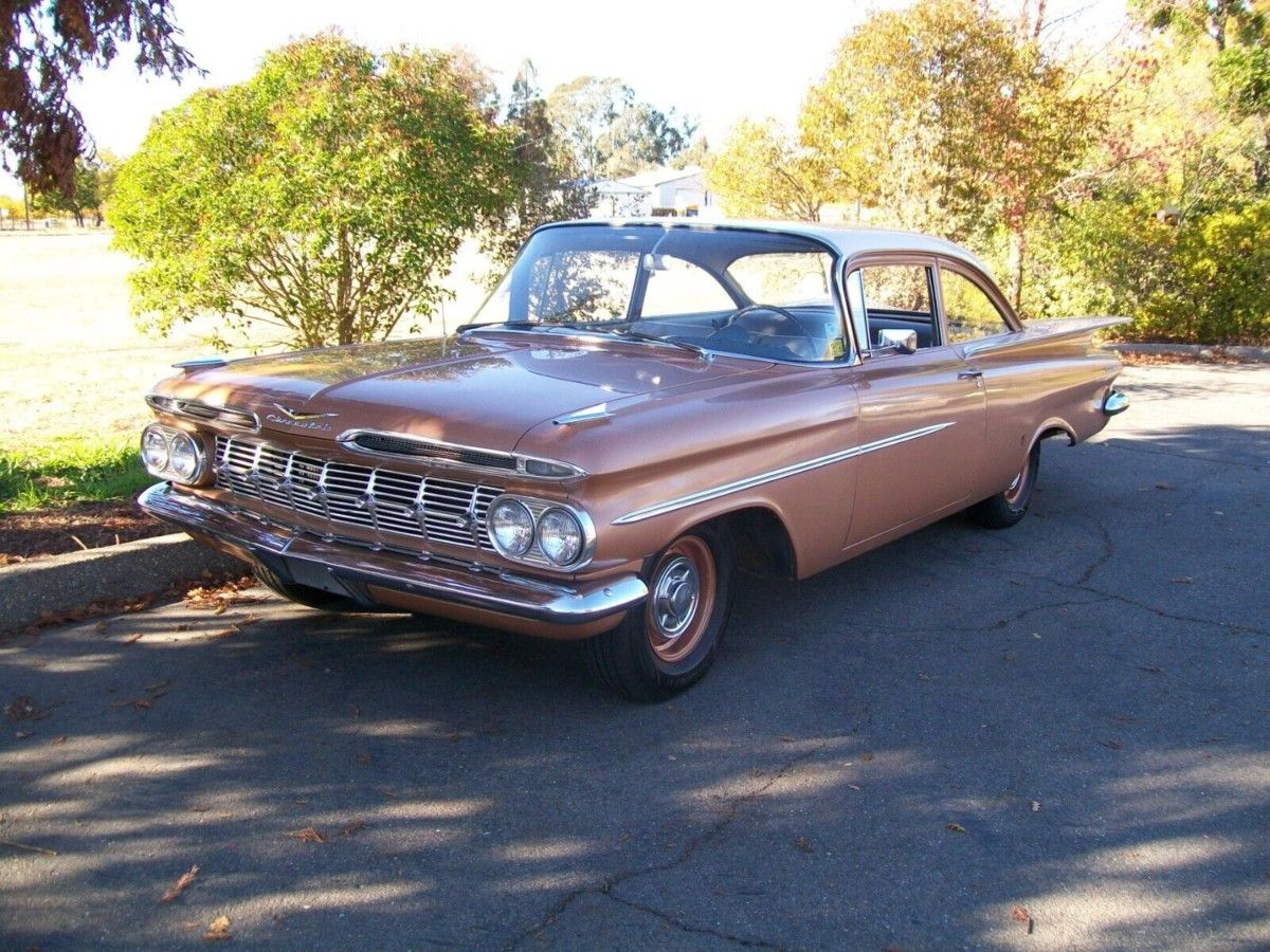 This may be the most significant find I’ve ever posted on CC.  It’s hard to believe–a 1959 Chevrolet Biscayne 2-door sedan, one lady owner, a little old lady from Pasadena [&hellip;]