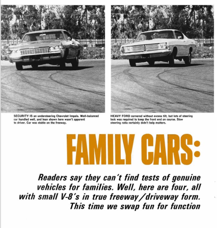 Car Life apparently had been getting razzed by its readers for focusing on high performance cars, so they decided to test four big “family cars” with their base V8s to [&hellip;]