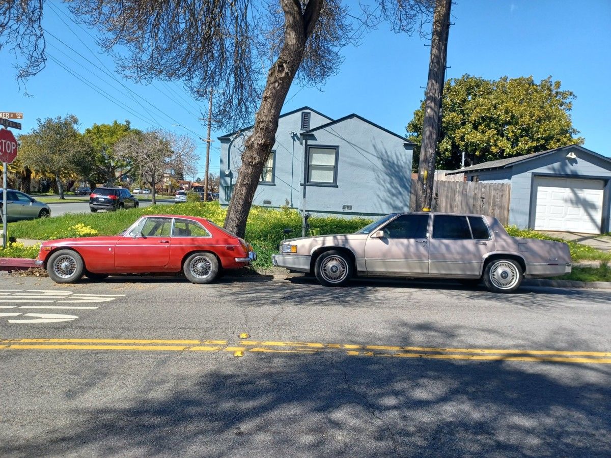 Jerome Solberg caught this fine pairing at the curb. Given that these FWD DeVilles weren’t really all that big, it’s a testament to the MGB’s size to make it look [&hellip;]
