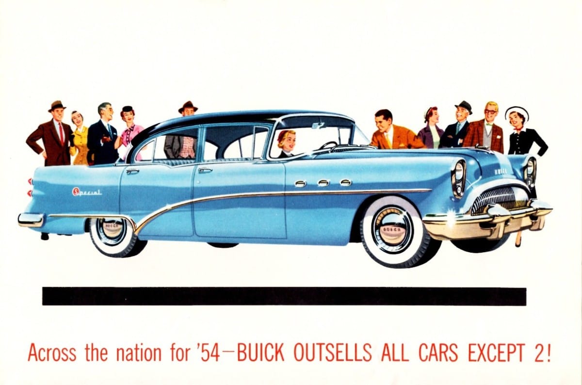 Speaking of Buick Specials, it was the low-price Special that was propelling Buick to all-time highs in the mid-fifties. This ad claims Buick was outselling all cars except two (Chevrolet [&hellip;]