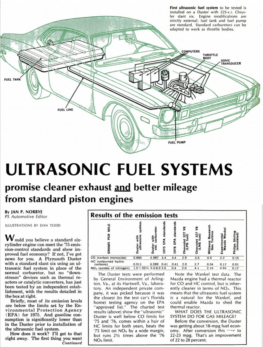 Automotive History: Ultrasonic Fuel Systems We Could’ve Had Ultrasonic humidifiers—hang on; I promise relevance—were all the rage in the ’80s. These were great