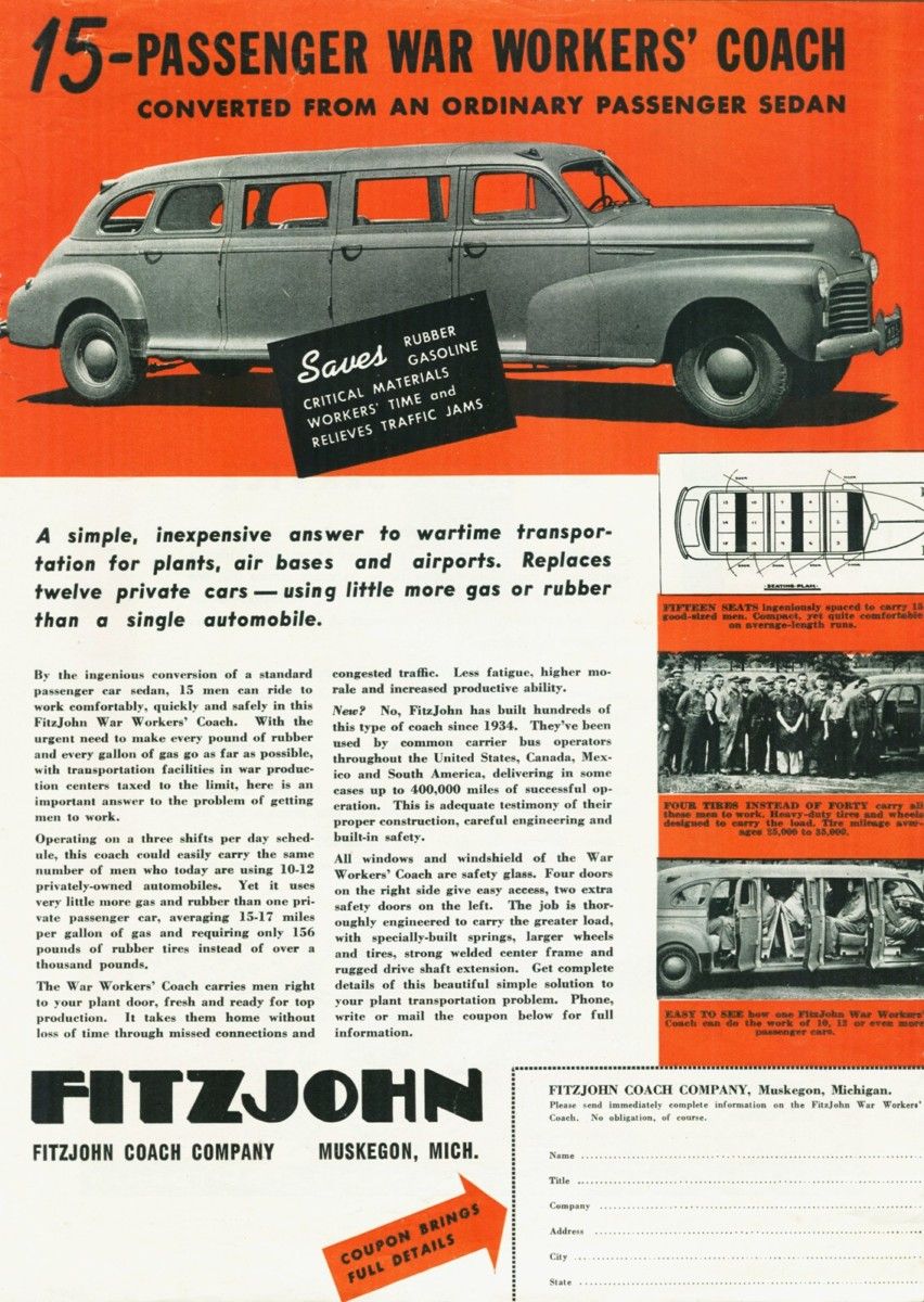 One of the less obvious challenges of WW2 was the transport of war workers. New plants were popping up everywhere, and workers were moving all over the country as a [&hellip;]