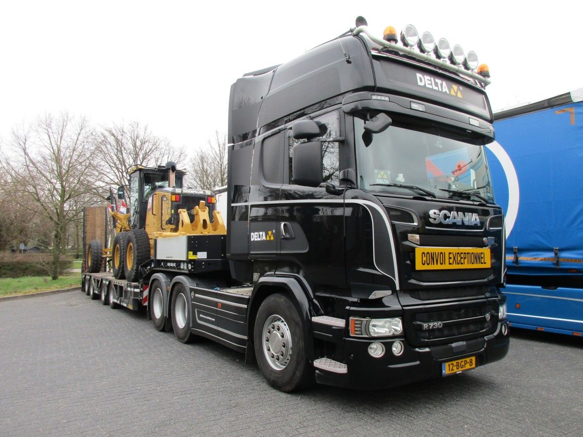 Delta - Scania R730 V8 tractor and Faymonville semi-trailer - 1