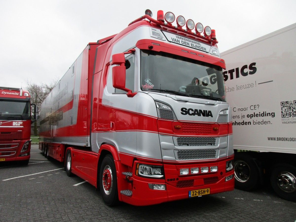 Van den Eijnden - Scania S 590 V8 tractor and Berdex semi-trailer - 1
