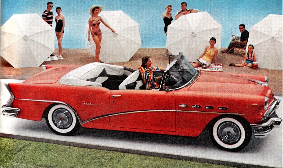 Let’s go once again through vintage-land, with the joyful glamour of cars and life by the water – simulated or otherwise. First off, a 1956 Buick Century Convertible, with art [&hellip;]