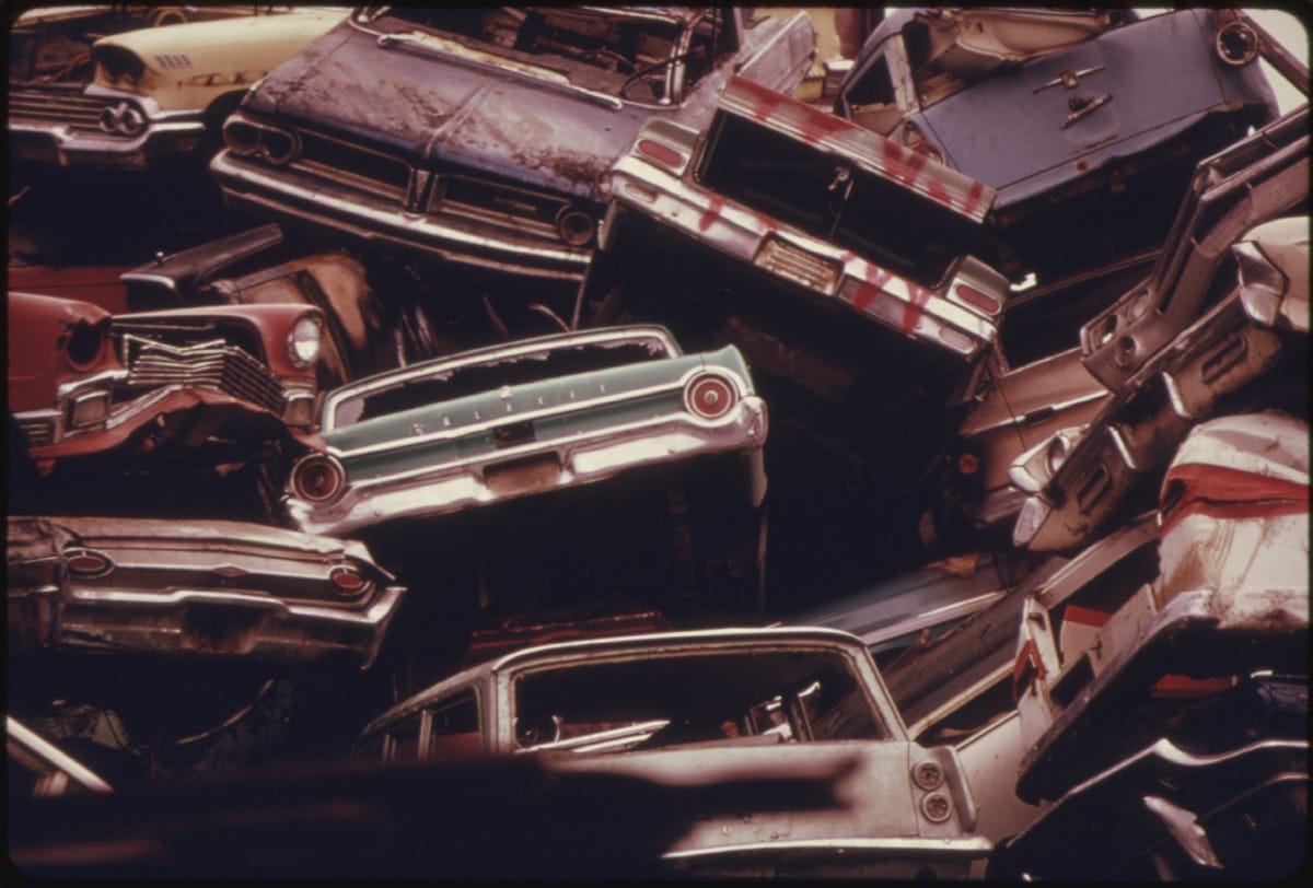 A few more shots from the US National Archives. The images were taken near Portland, in 1974. According to the caption: ‘Stacked autos are scrapped and shipped to Japan, to [&hellip;]