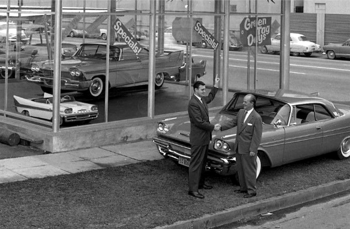 Exner’s finned wonders arrived for their second year in 1958. And as this dealer’s display shows, Chrysler Corp. was bringing the jet-age driving fun not only to grown-ups but also [&hellip;]