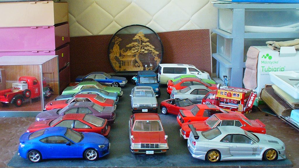 CC In Scale – Part 5: Japanese Cars Gallery – Taking a Look Around You may have been wondering what my house looks like with all these models. Here’s one display area.