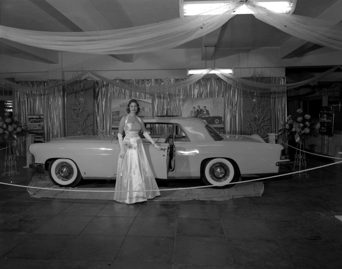 Vintage Snapshot: 1956 Continental Mark II On Display 1956 Continental Mark II at the Ford auto showroom of Carr’s Motor Sales in Austin, October 1955.