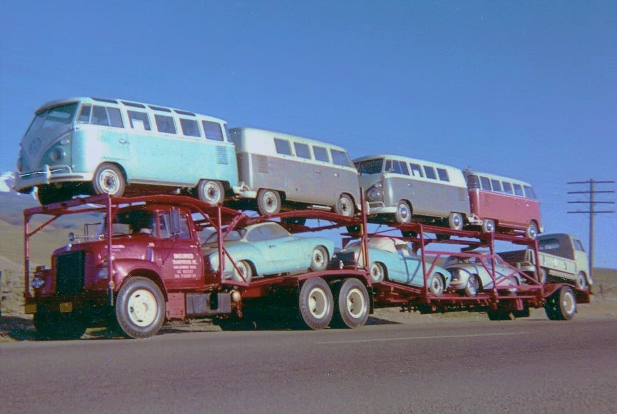 Here’s one image that should rejoice VW fans, and this one is sprinkled with one Porsche 356. This particular International B-Series carrier has a great deal of desirables on its [&hellip;]