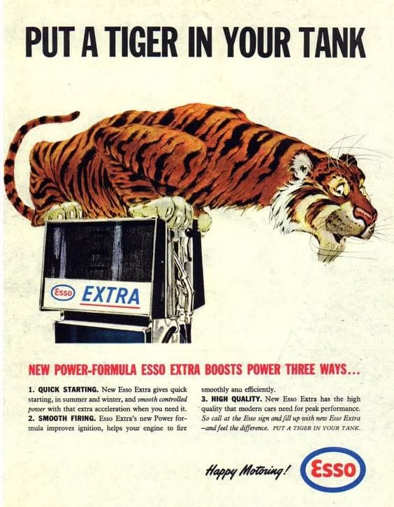 Automotive Product Mascots - Fuel and Vehicles (Part 2) 5 essotiger