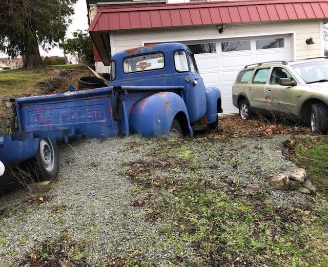 In what looks like an arty attempt at double exposure, the old Chevy above appears to levitate above its tires. But I’m not that talented. This weird image was taken [&hellip;]