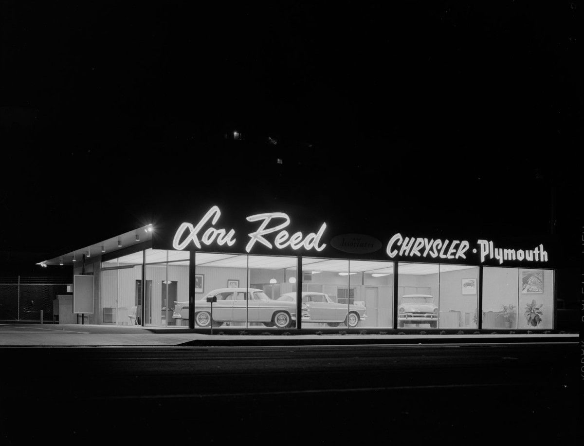 Vintage Dealer Snapshots: Chrysler And Plymouth Dealers, 1950s – 1960s Lou Reed Chrysler Plymouth, Newport Beach, CA.