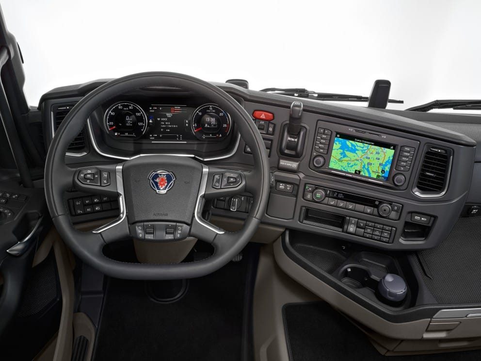 Scania R-series dashboard