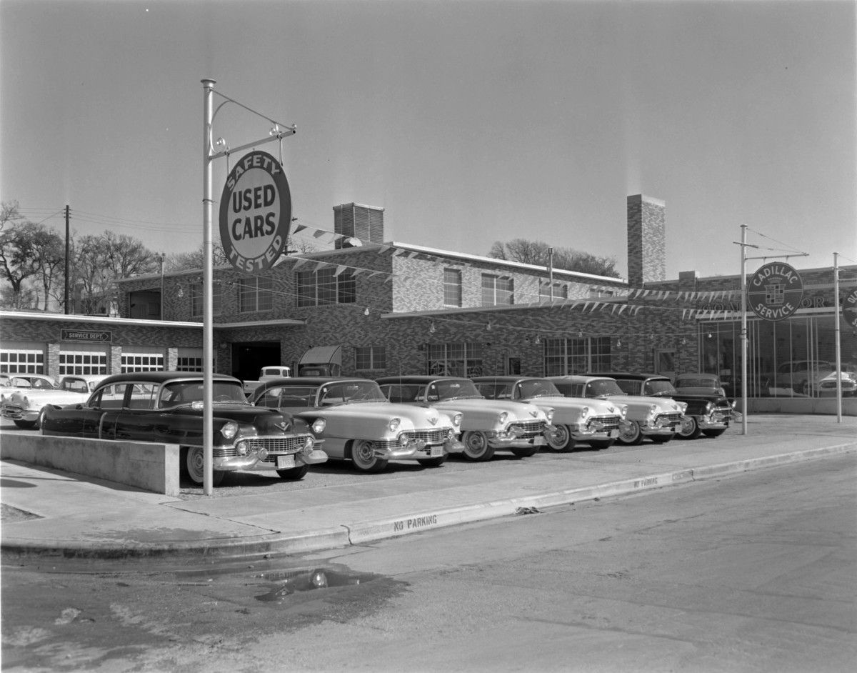 Vintage Dealer Snapshots: Cadillacs On Display In Texas, 1956
