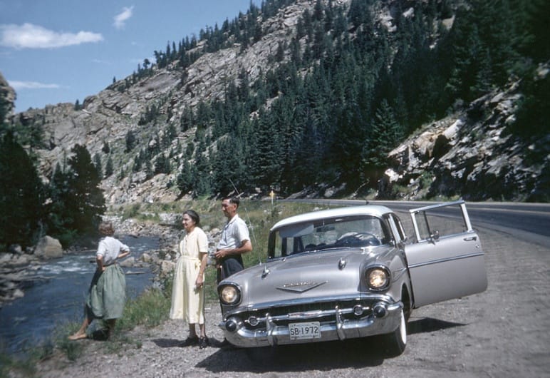 This is another gallery of images that offer a good deal of armchair (or virtual-chair) traveling through time and locations. It features cars either visiting, arriving, or near forest areas. [&hellip;]