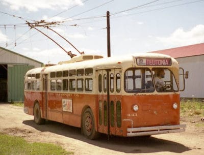 &nbsp; Trolleybuses (initially called trackless trolleys) were once a fixture on American streets, either replacing or supplementing iron-rail trolleys.  Prior to WW II, the three primary US trolleybus manufacturers were [&hellip;]