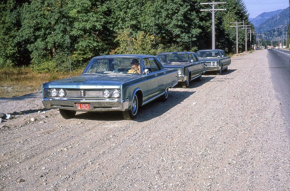 For today, just a couple of vintage images. A trio of Chrysler products from their peak boxy era, out on some kind of trip. I, for one, have developed a [&hellip;]