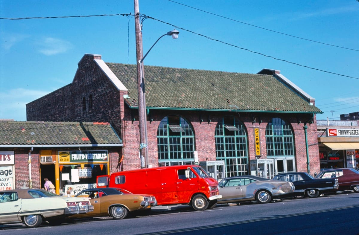 Vintage Snapshots: Street Views Across The US — 1970s Subway Station, Rockaway Beach, NY –1975.
