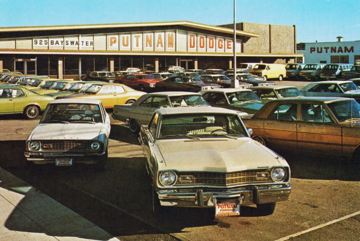 Vintage Dealer Postcards: Dodge Dealers 1960s-1970s