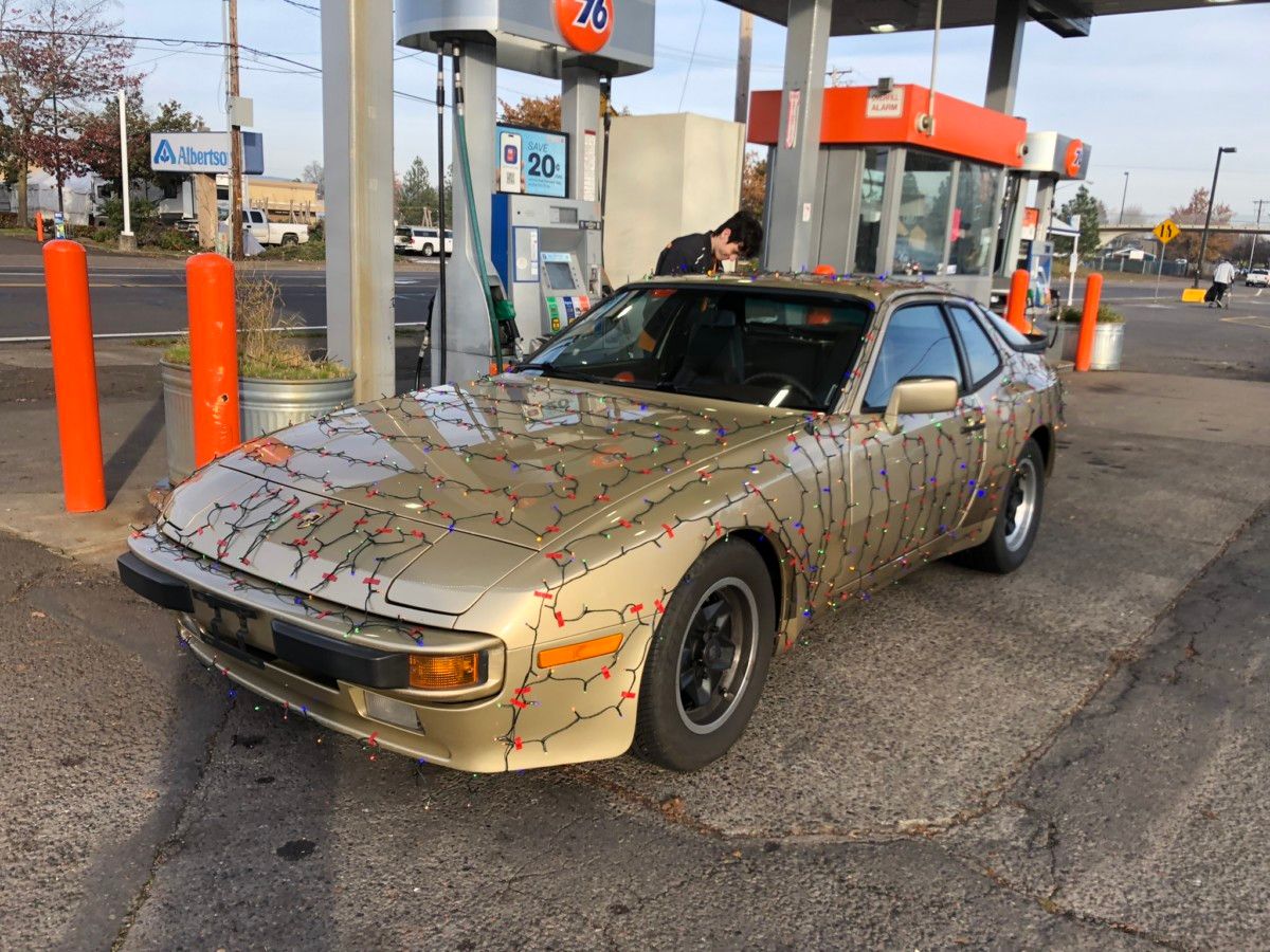 Porsche 944s are getting a bit scarce around here these days, so I was cheered by seeing one pull into this gas station from a ways off. I did notice [&hellip;]