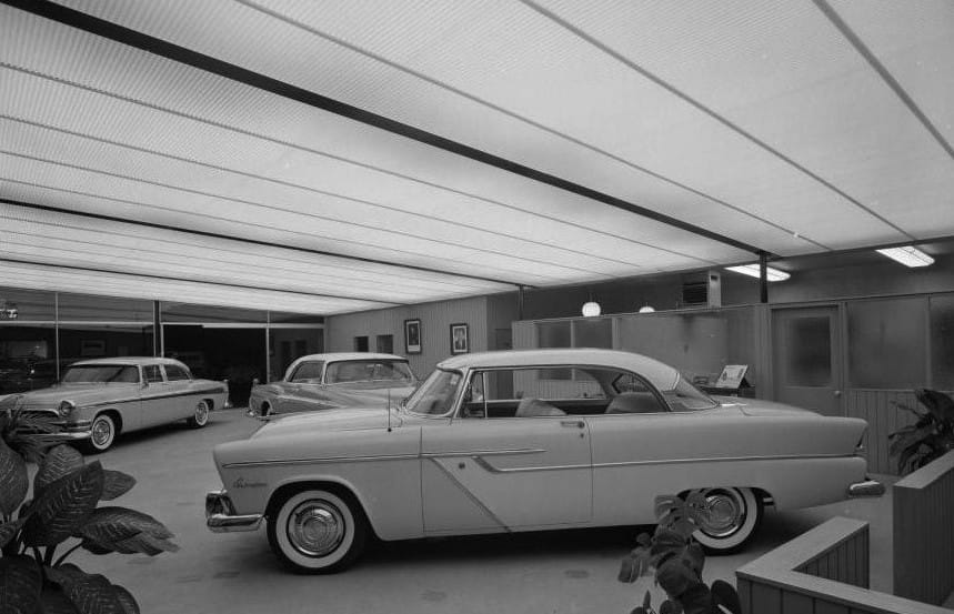 Vintage Dealer Photos: Chrysler-Plymouth Dealers – 1950s-1960s Lou Reed Chrysler-Plymouth, Newport Beach, CA.