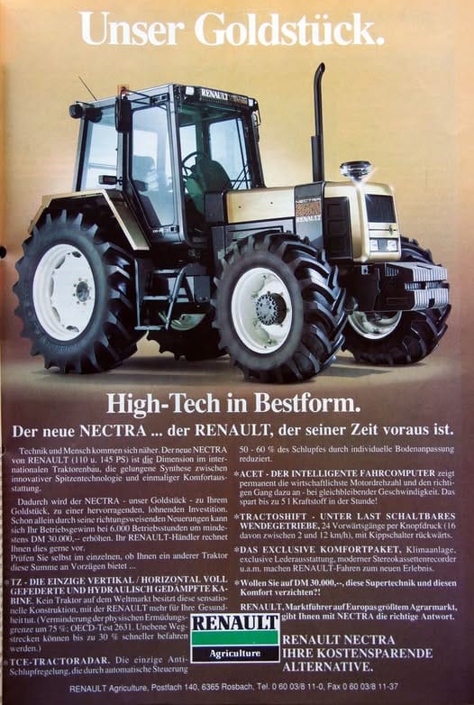 Fieldside Classic: 1992 Renault 155.54 Nectra - Agro-Luxobarge In Optima Forma 9 Renault 155-54 Nectra ad