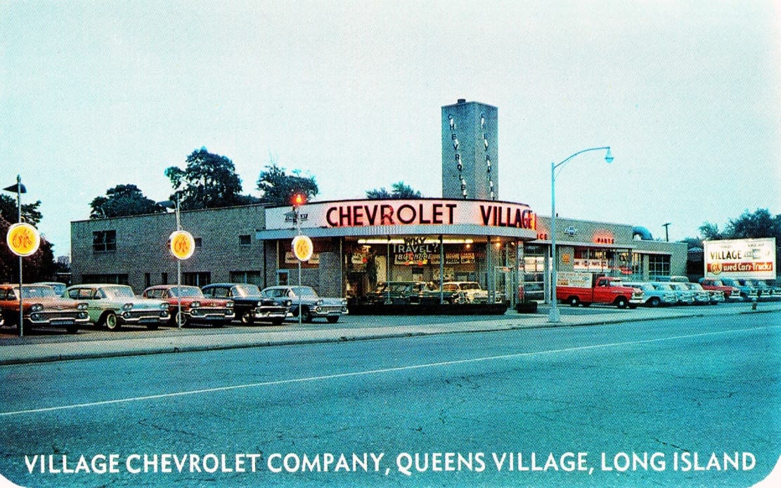 Village Chevrolet Company, Queens Village, Long Island, NY.