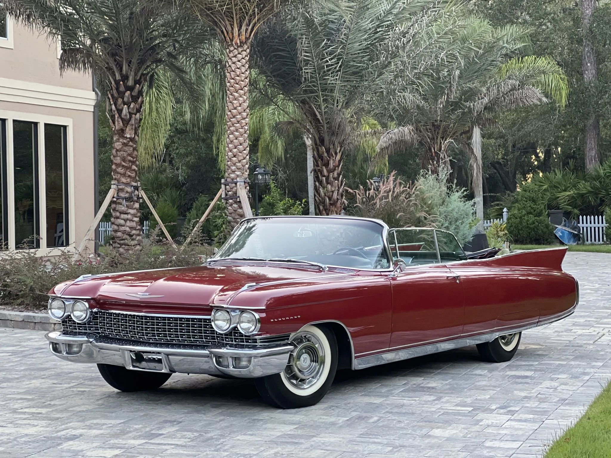 1960 Cadillac Eldorado Seville: An Artifact Of The Tomorrow That Never Was 10 Front 3q view of a Pompeian Red 1960 Cadillac Eldorado Biarritz convertible with the top down