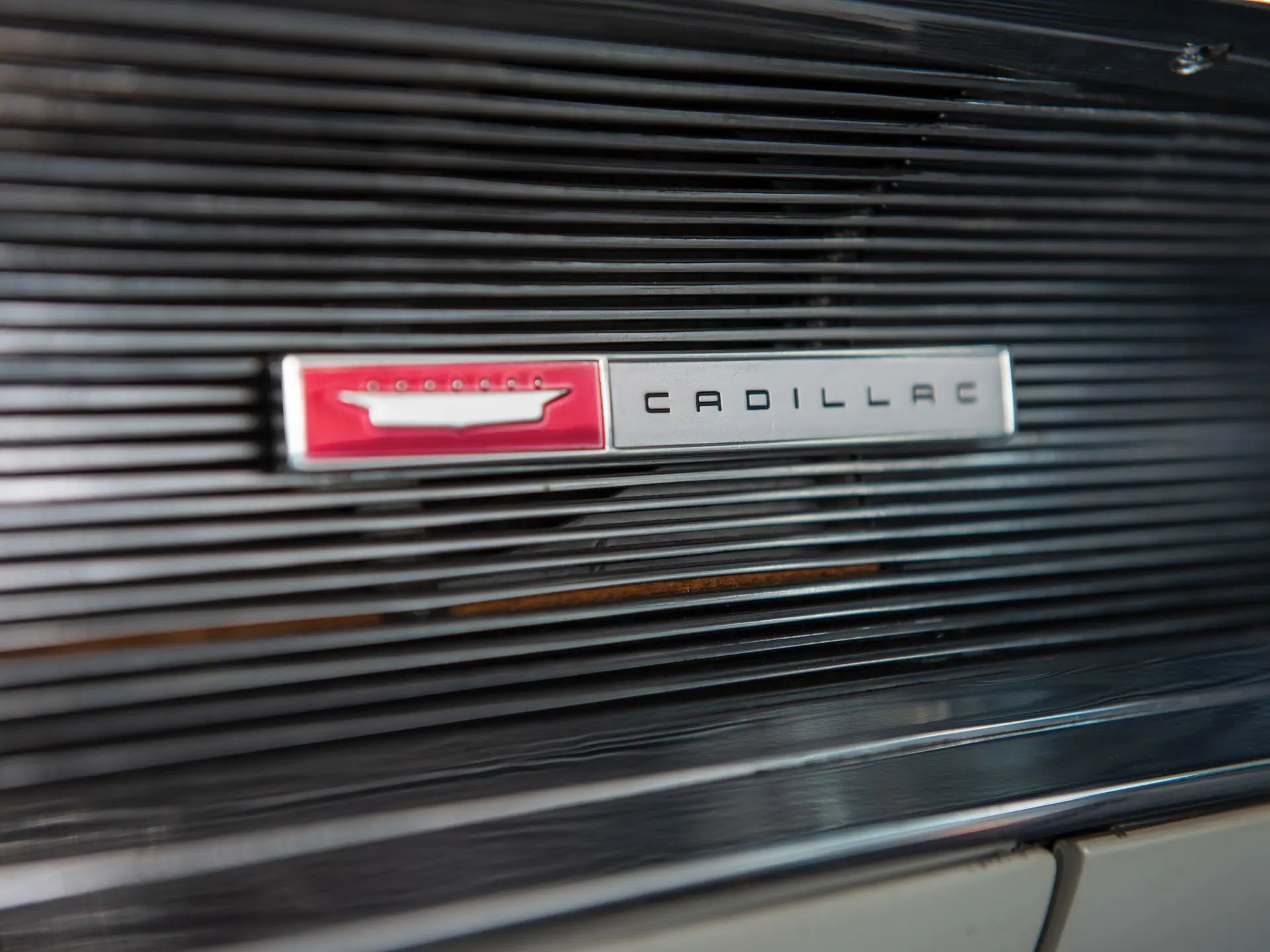 1960 Cadillac Eldorado Seville: An Artifact Of The Tomorrow That Never Was 24 Closeup of the Cadillac badge on the glovebox lid of a 1960 Cadillac Eldorado