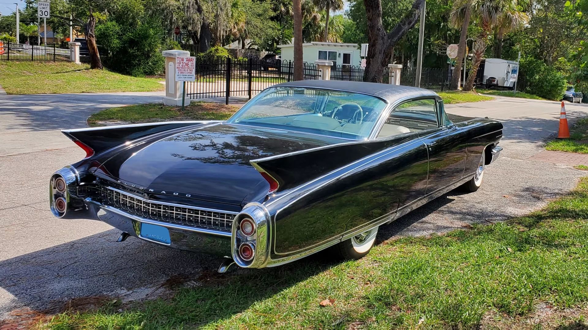 1960 Cadillac Eldorado Seville: An Artifact Of The Tomorrow That Never Was 25 Right rear 3q view of a black 1960 Cadillac Eldorado Seville hardtop with a black vinyl roof