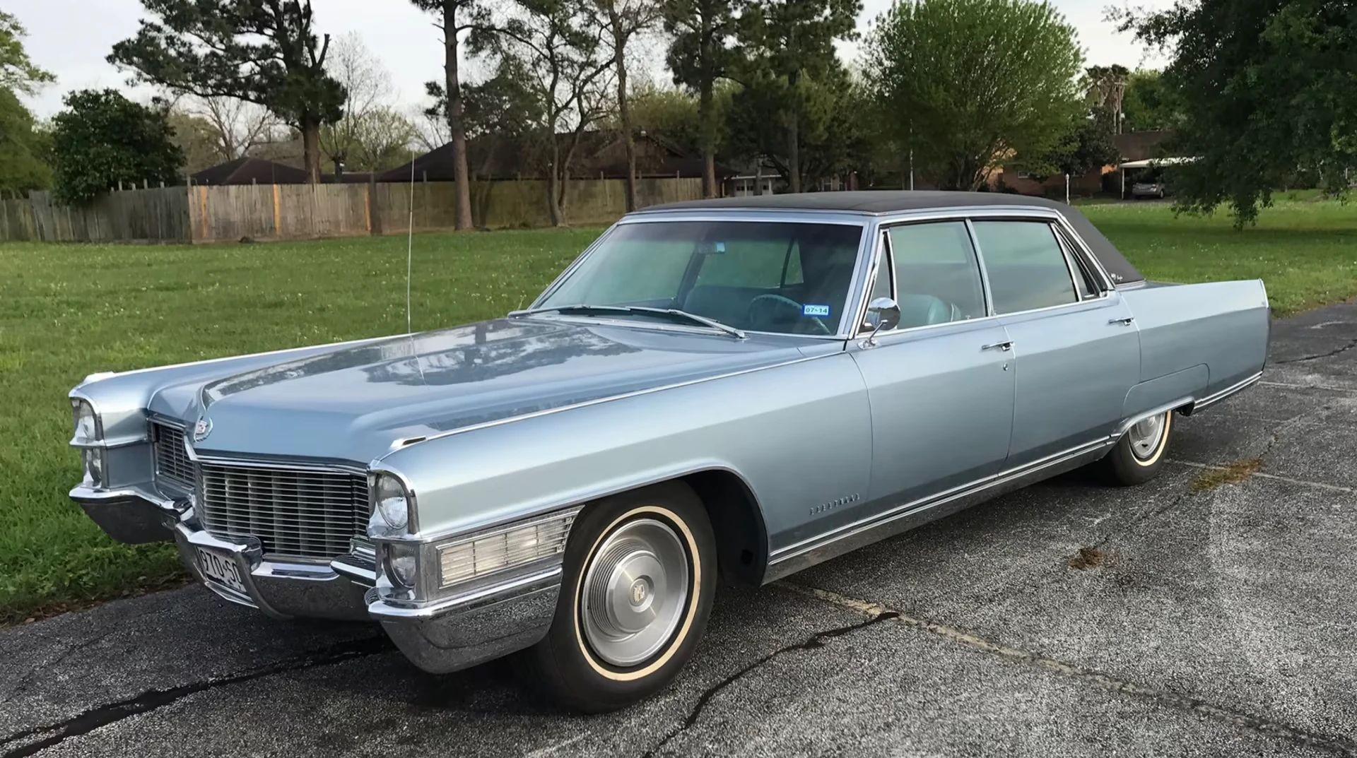 1970 Cadillac Fleetwood Sixty Special: A Chauffeur-Driven Example Of The Rare Final RWD Sixty Special 2 Front 3q view of a 1965 Cadillac Fleetwood Sixty Special Brougham with a black vinyl top