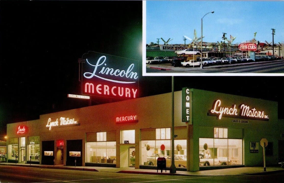 Lynch Motors, Lincoln-Mercury, Santa Monica, CA.
